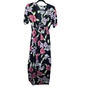 Urban Outfitters Plunging Floral Jumpsuit XS